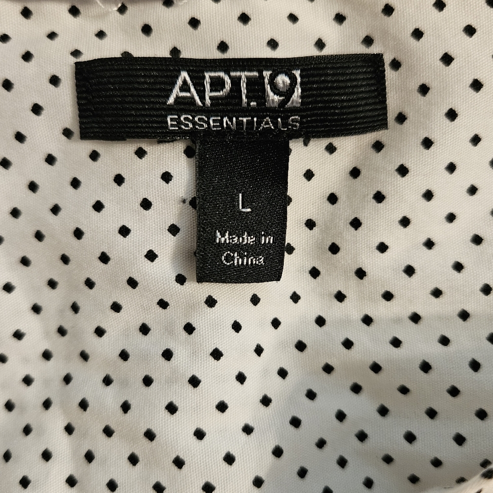 Apt. 9 White Polka Dot Button-down Top - Picture 9 of 11